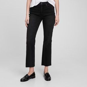 Gap High Rise - Kick Fit flare jeans - Black, Size 8 TALL